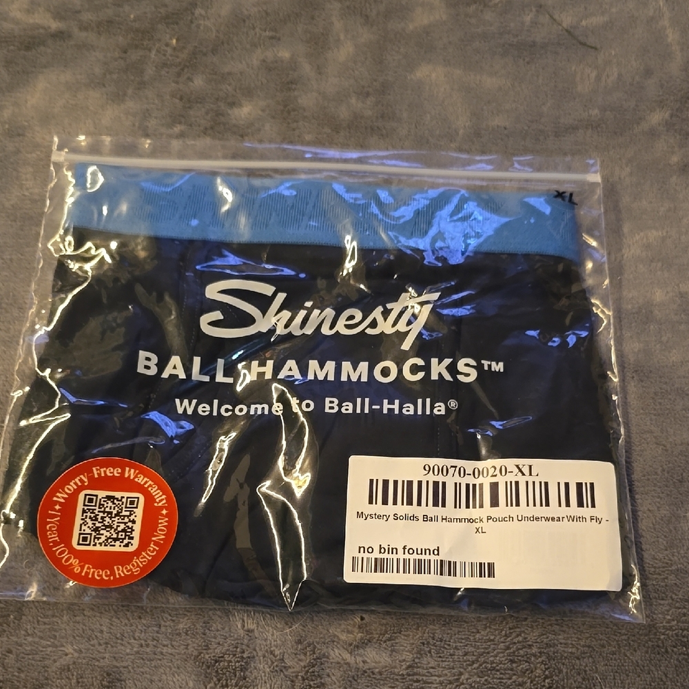 Shinesty Men's Blue and Black Boxer Briefs